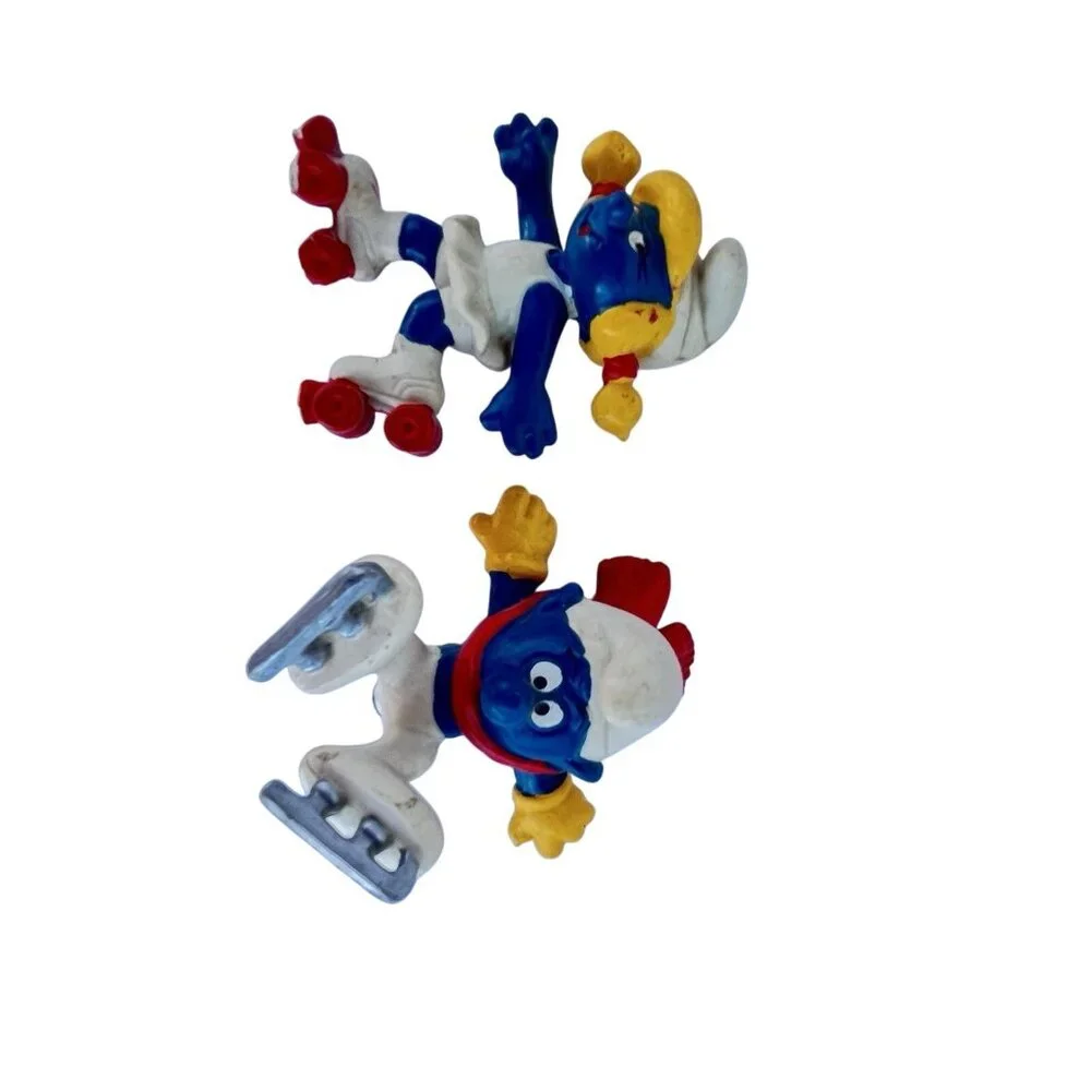 Smurfs Vintage Figure set of 8 Peyo Schleich Bully